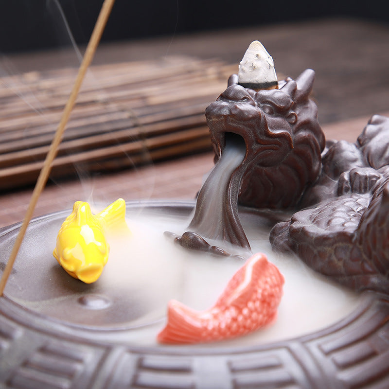 Dragon Back Incense Burner Creative Decoration