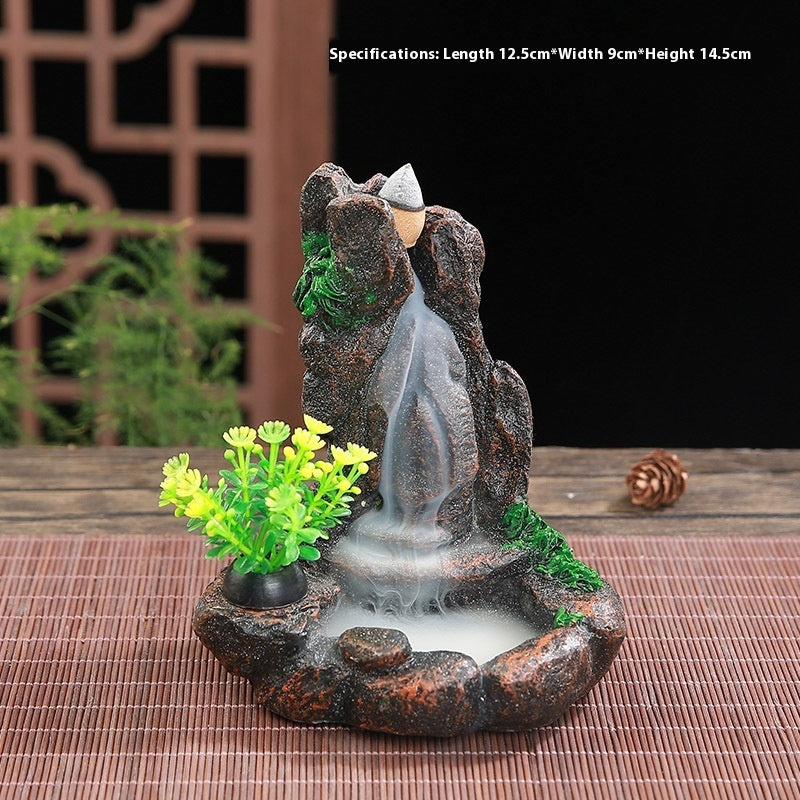 Hair Resin Censer Crafts Resin Decorations Creative Backflow Incense Burner Joss-stick Incense Coil Incense Holder Incense Holder
