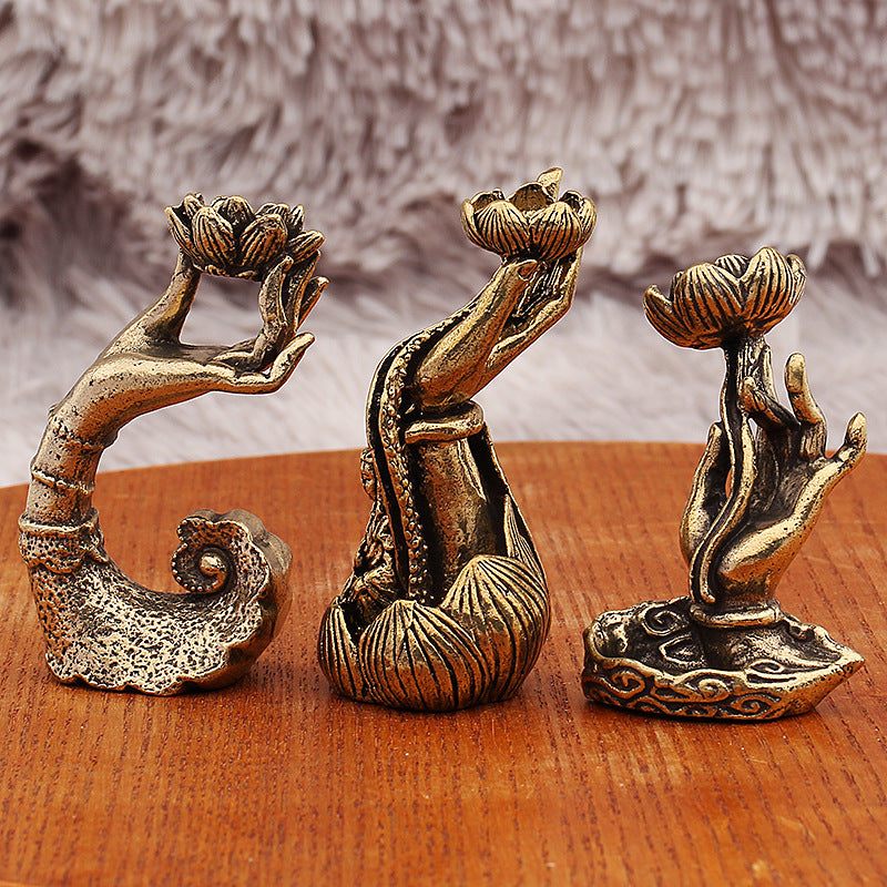 Buddha Hand Lotus Guanyin Buddha Hand Incense Burner Incense Holder Incense Holder