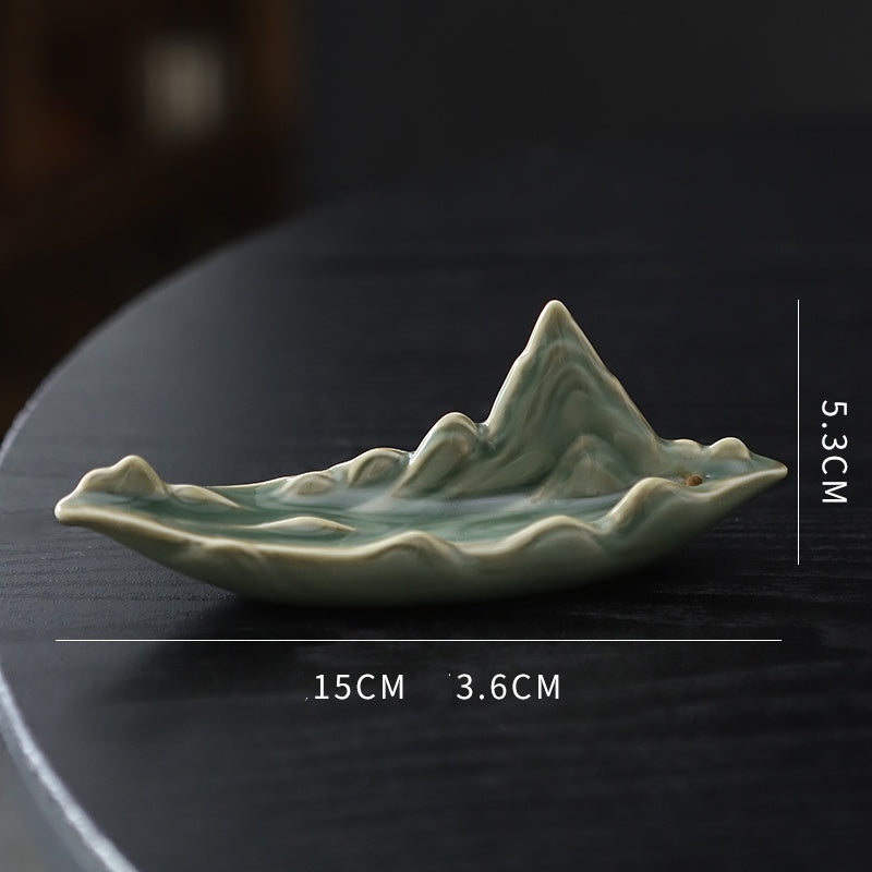 Qingshan Ceramic Antique Line Incense Burner Home Indoor Incense Burner Incense Holder
