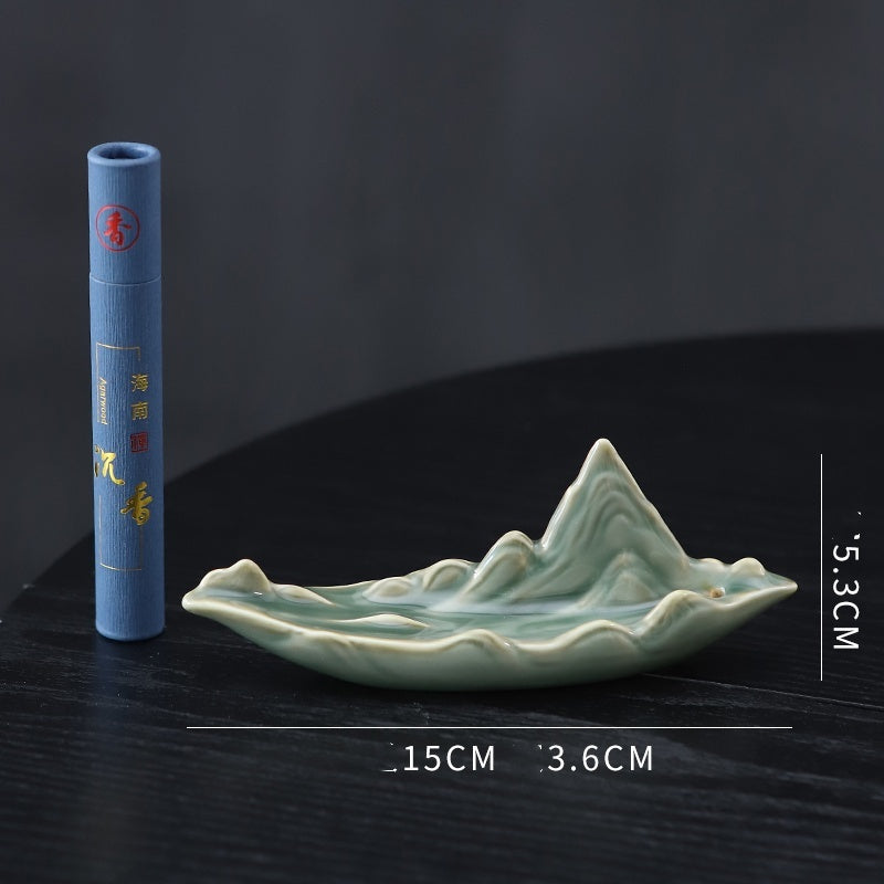 Qingshan Ceramic Antique Line Incense Burner Home Indoor Incense Burner Incense Holder