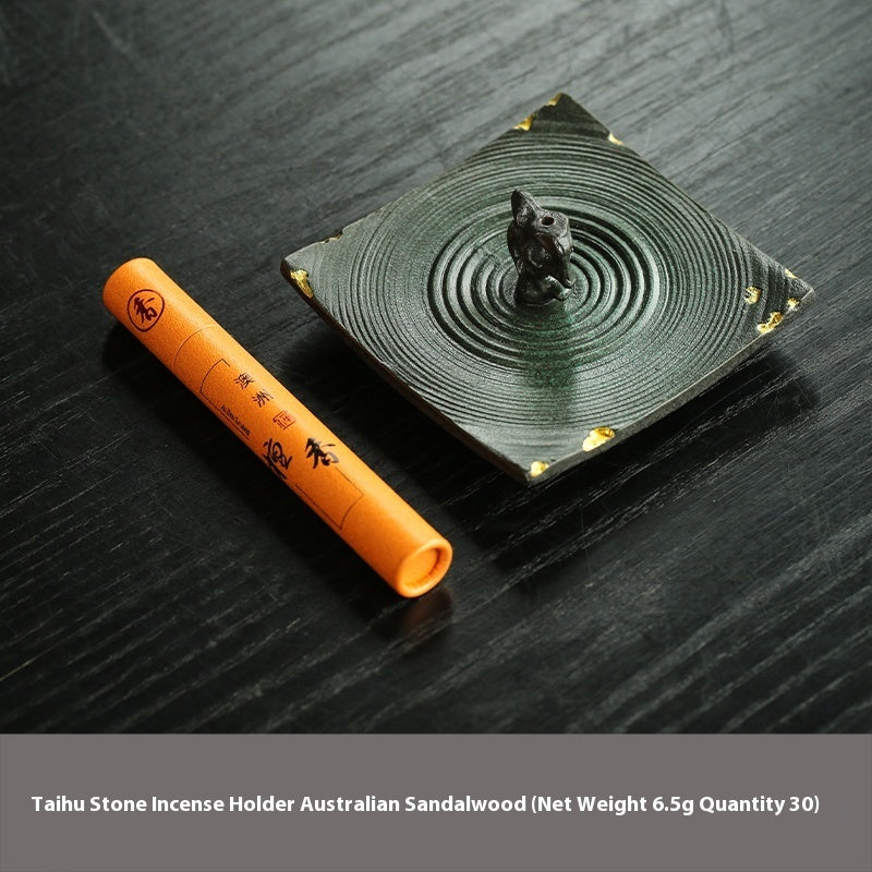 Taihu Lake Stone Incense Holder Ceramic Incense Holder Joss-stick Base Zen Incense Burner
