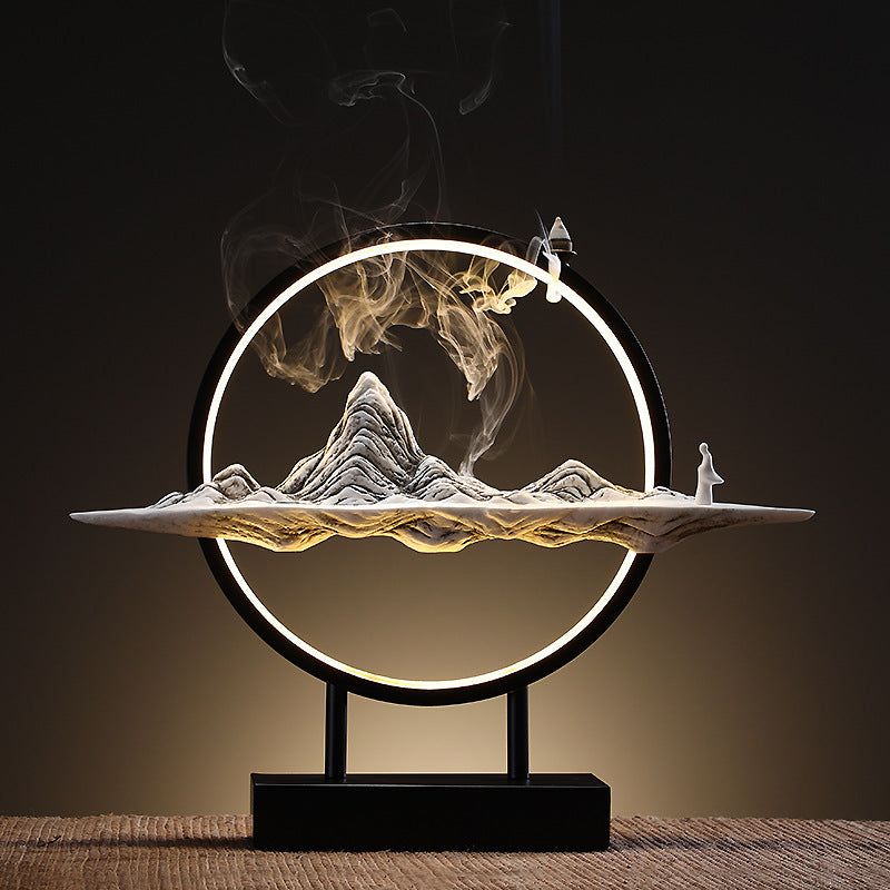 Creative Chinese Backflow Incense Burner Ornaments Agarwood Sandalwood Incense Burner