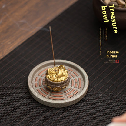 Gossip Cornucopia Incense Holder Chinese Creative Incense Coil Burner
