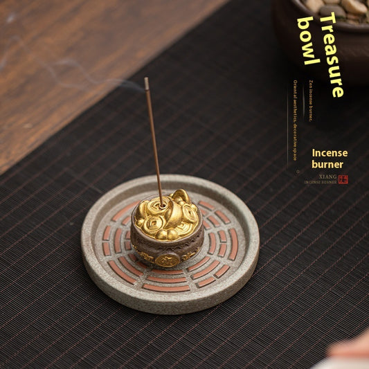 Gossip Cornucopia Incense Holder Chinese Creative Incense Coil Burner
