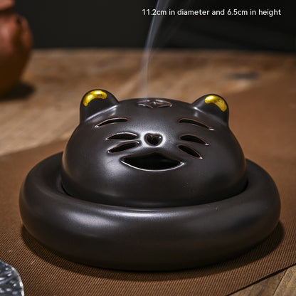 Creative Cute Cat Incense Coil Burner Device Home Incense Burner