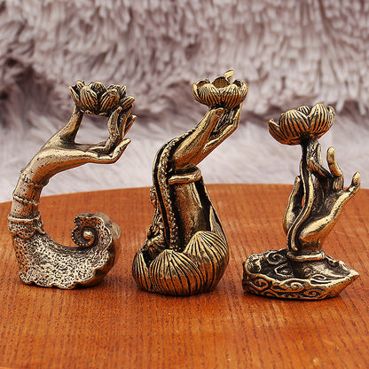 Buddha Hand Lotus Guanyin Buddha Hand Incense Burner Incense Holder Incense Holder