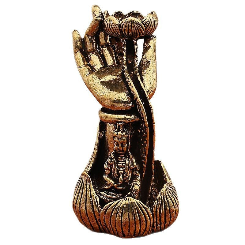 Buddha Hand Lotus Guanyin Buddha Hand Incense Burner Incense Holder Incense Holder