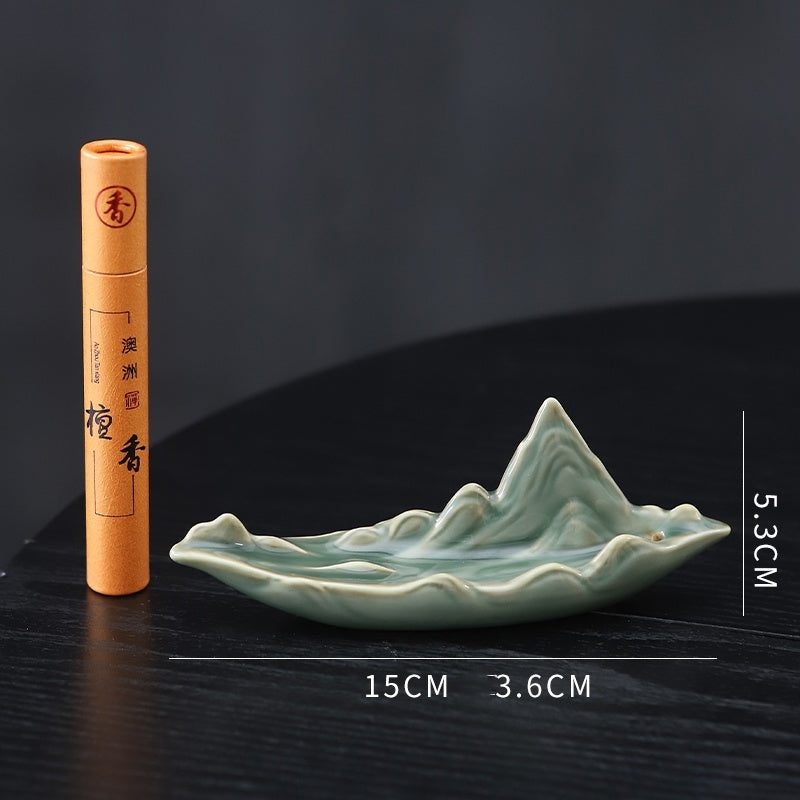 Qingshan Ceramic Antique Line Incense Burner Home Indoor Incense Burner Incense Holder