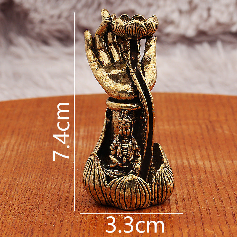 Buddha Hand Lotus Guanyin Buddha Hand Incense Burner Incense Holder Incense Holder