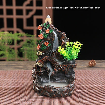 Hair Resin Censer Crafts Resin Decorations Creative Backflow Incense Burner Joss-stick Incense Coil Incense Holder Incense Holder