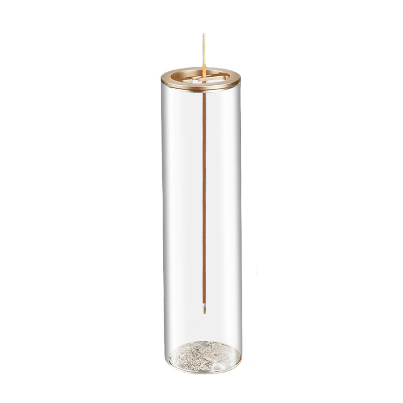 Upside Down Incense Holder Metal Incense Clip Glass Container
