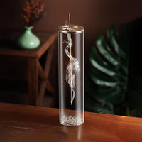 Upside Down Incense Holder Metal Incense Clip Glass Container