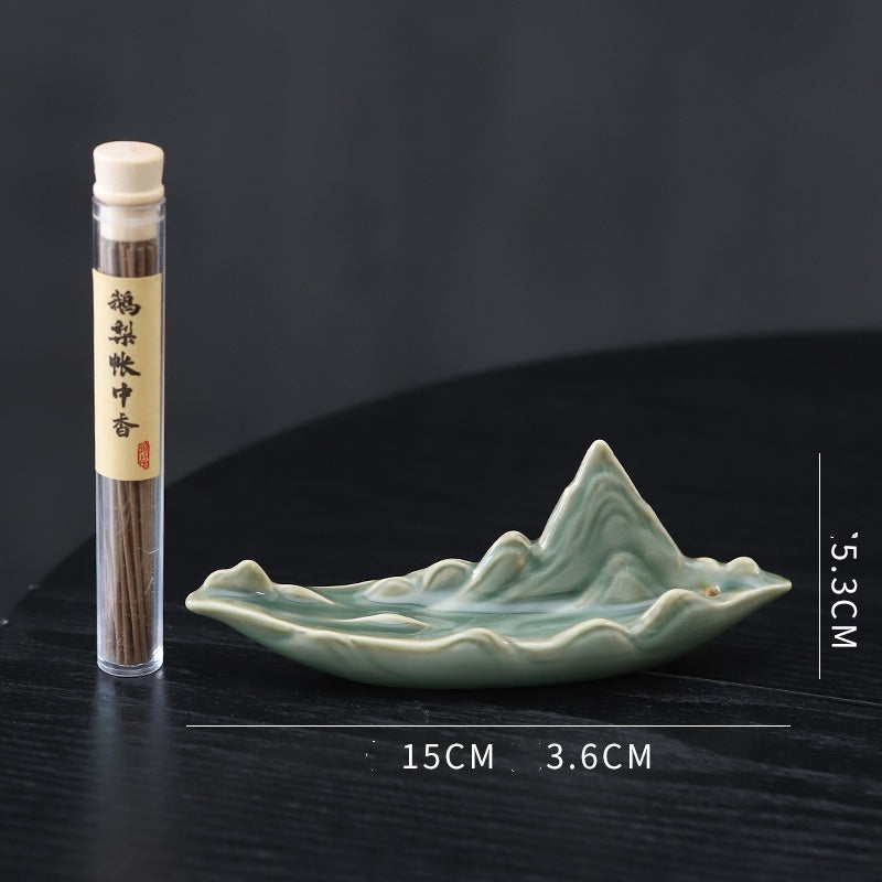 Qingshan Ceramic Antique Line Incense Burner Home Indoor Incense Burner Incense Holder