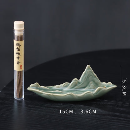 Qingshan Ceramic Antique Line Incense Burner Home Indoor Incense Burner Incense Holder