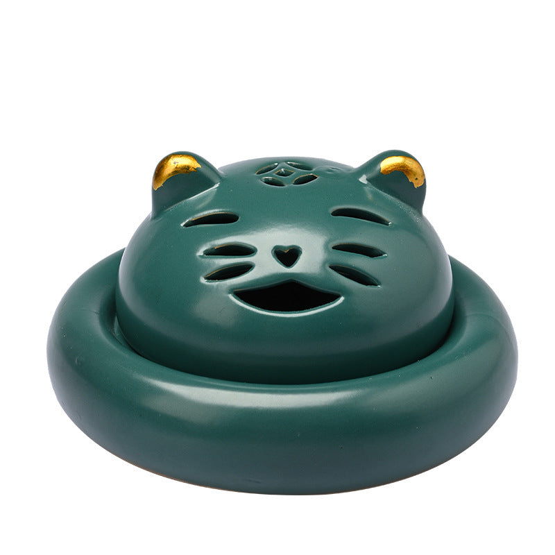 Creative Cute Cat Incense Coil Burner Device Home Incense Burner