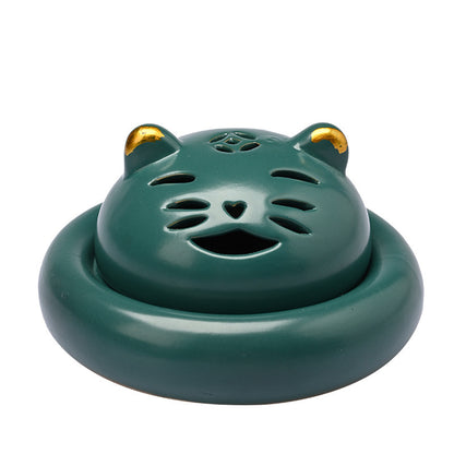 Creative Cute Cat Incense Coil Burner Device Home Incense Burner