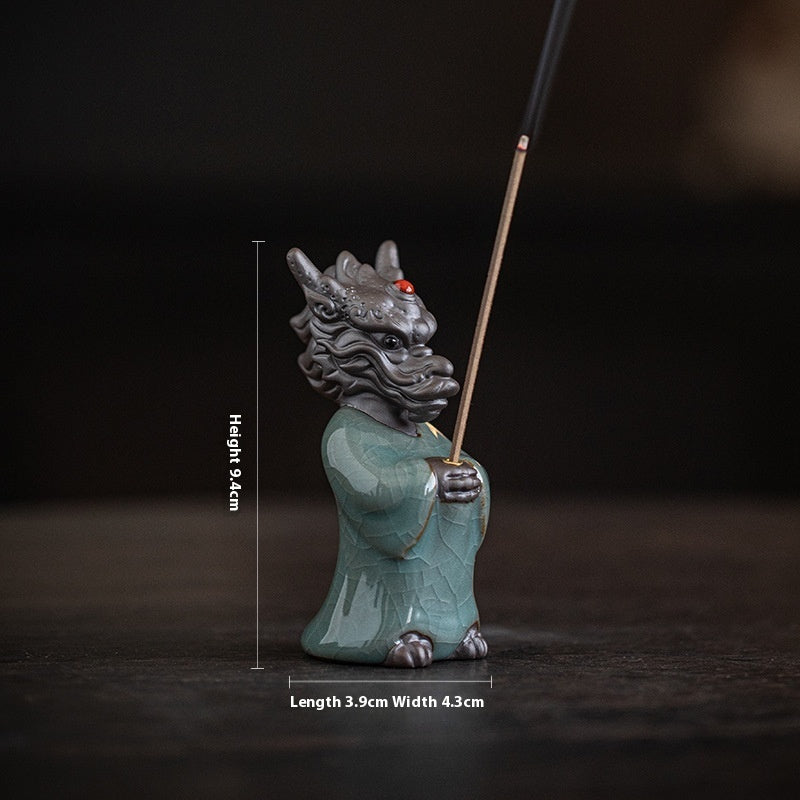 Wishing Dragon Incense Burner Creative Ceramic Aroma Burner Ornaments
