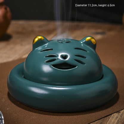 Creative Cute Cat Incense Coil Burner Device Home Incense Burner